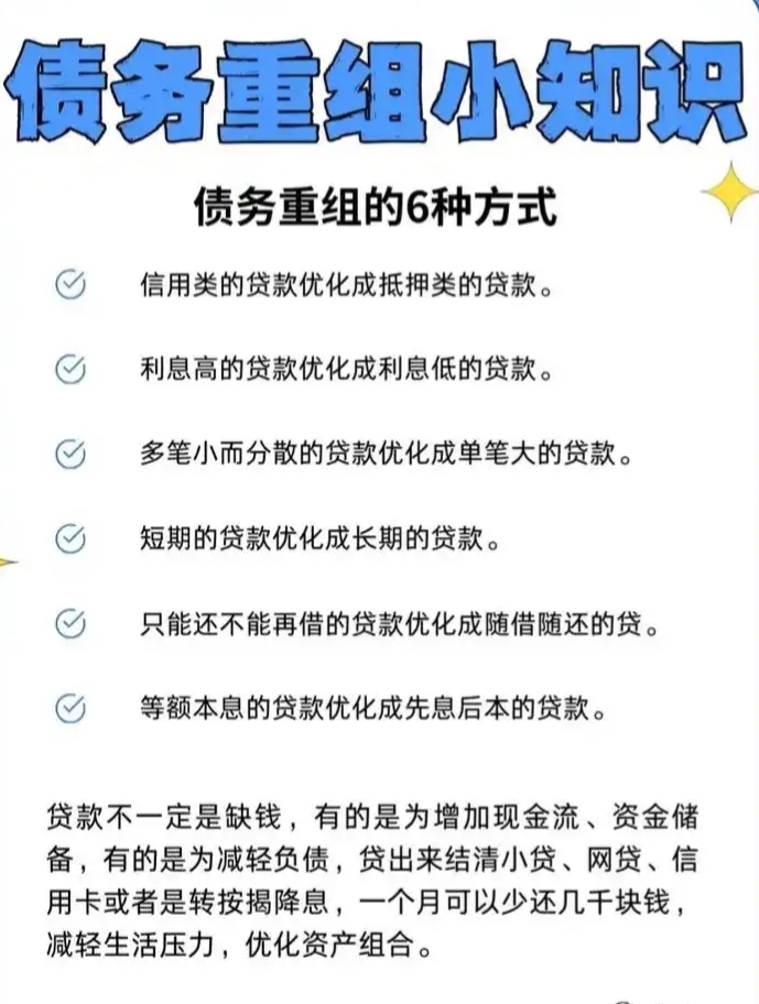 公积金优化 债务重组如何做